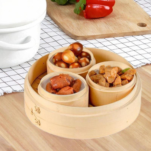 Cesta De Bambú Para Cocinar Al , Para Hacer Albóndigas, Al