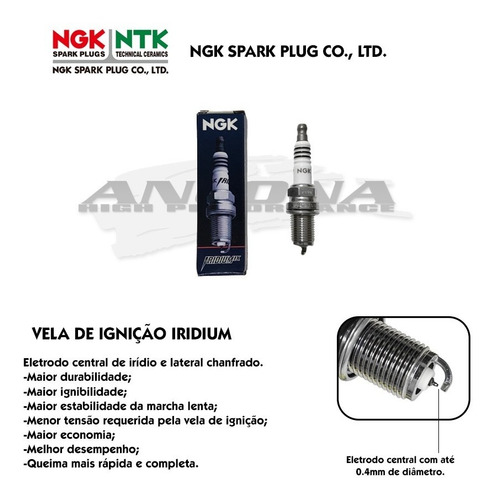 Jogo Vela Ngk Iridium Bkr5eix Corolla 1.8 16v Vvti