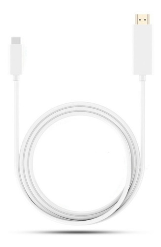 Imagem 4 de 4 de Cabo Adaptador Usb-c X Hdmi 2 Metros Estender Espelhar Tela