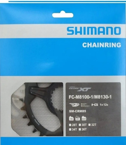 Coroa Xt 12v M8100 34d Sm-crm85 Microspline Shimano Preto
