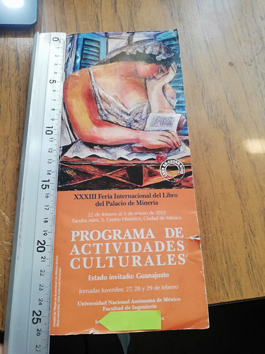 Programa De Actividades Culturales (Usado)