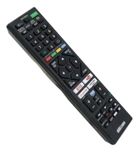 Control Universal Para Pantallas Sony Smart Tv + Pilas Negro