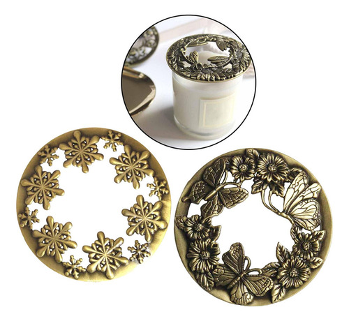 2 Uds Estilo Retro Vela Topper Tapa Vela Cubierta Sombra