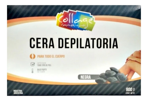 Cera Negra 900gr Sistema Español Collage Lefemme