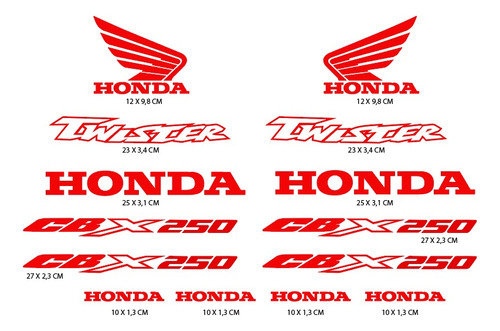 Stickers Honda Twister Cbx 250