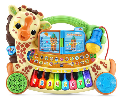 Piano De Brinquedo Vtech Zoo Jamz Giraffe Com 20 Músicas Por