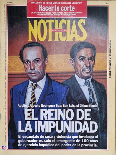 El Reino De La Impunidad - Revista Noticias 31/10 /1993
