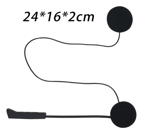 * Capacete De Motocicleta Fone De Ouvido Som Claro De Música