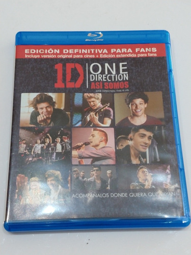 Blu Ray One Direction Asi Somos 1 D Nueva Original 1d