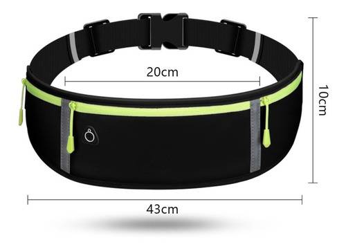 Imagen 5 de 8 de Cangurera Bolsa Deportes Gym Correr Celular Audífonos Llaves