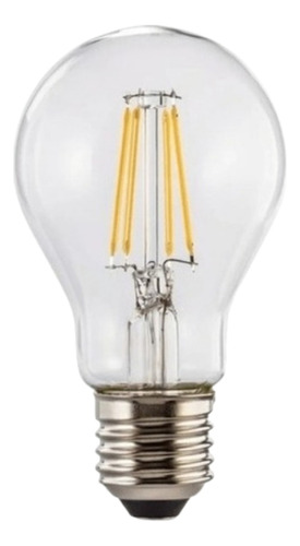 Lámpara Vintage Filamento Foco Clásico 4w Led Ambar Deco