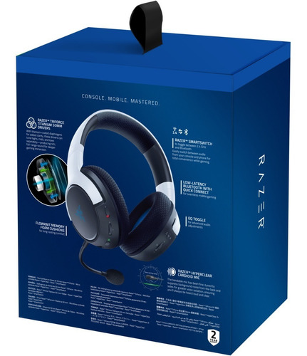 Imagen 10 de 10 de Auriculares Razer Kaira For Playstation Wireless Multiplataf