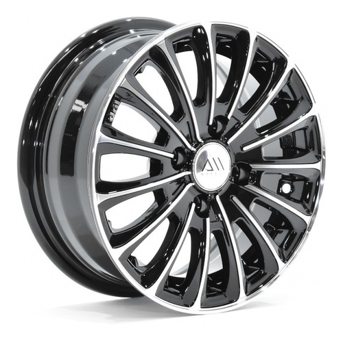 Rines 13 Deportivos 4/100 - Tsuru Chevy Golf Point (4 Rines) Color Negro Maquinado