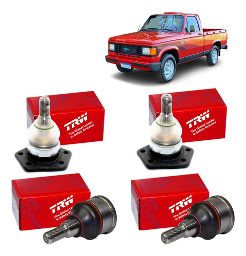 Kit 4 Pivô Suspensão Dianteira C20 1993 1994 Original Trw