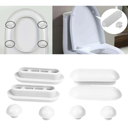 L Protectores For Asiento De Inodoro Con Bidé, Color Blanco