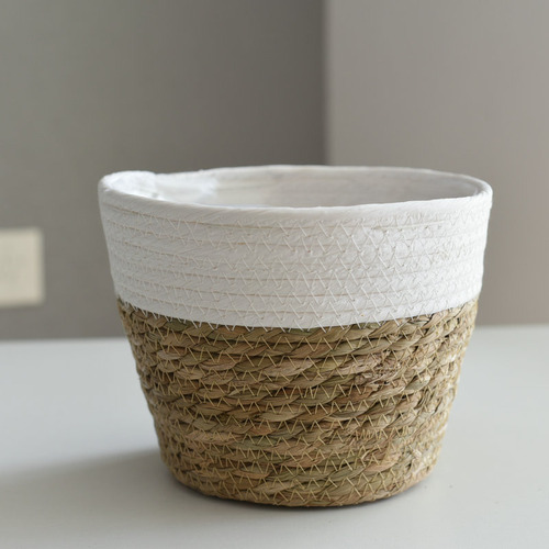 Branco - Cesta De Armazenamento Extra Pequena De 15* 11 Cm (