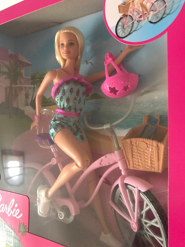 Barbie Paseo En Bicicleta Muñeca Multiarticulada Bici Mattel (Usado)
