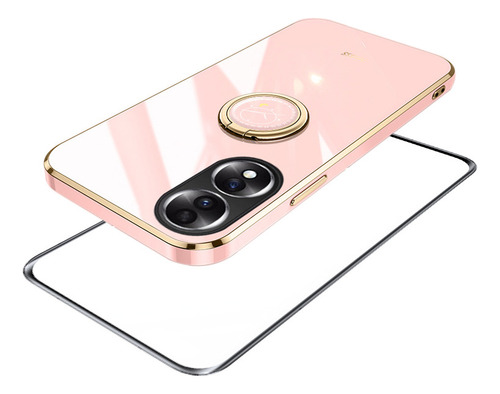 Funda Para Honor X7b Silicona Anillo Tener Vidrio Membrana