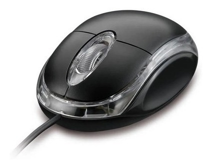 Mouse Usb Optico Banson Tech Scroll C/ Fio 3 Botoes
