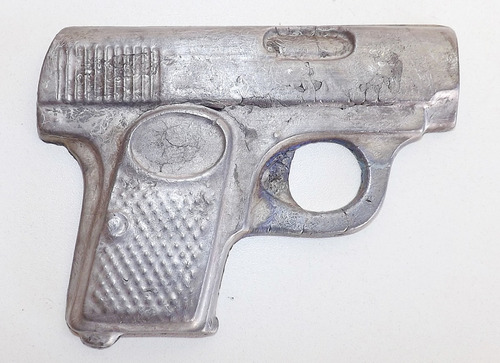Antiga Pistola Em Estanho / Pewter ( Garrucha / Espingarda ) (Usado)