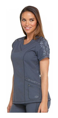 Top Mujer Dickies Dynamix Shaped V Dk665 Pwt - Gris