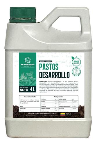 Fertilizante Pastos Hormona 4 Litros