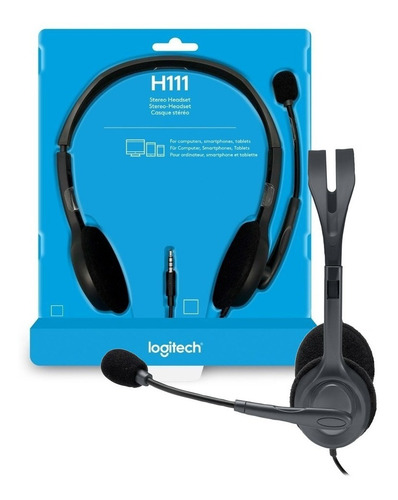 Auricular Headset  Logitech H111 Vincha Microfono