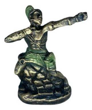 Imagem Estátua Orixá Oxóssi 10cm - Umbanda/candomblé