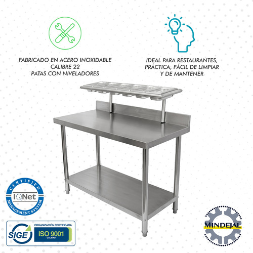 Mesa Para Pizzeria Con 6 Insertos Incluye Tapas Transparente Color 6 Insertos 1/4 Extructura Tubo Redondo