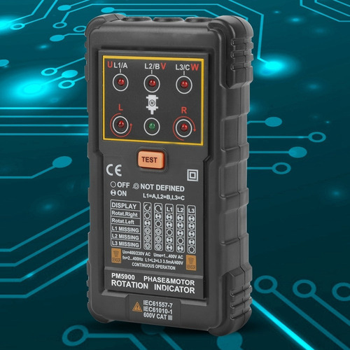 Motor Trifásico Portátil De Mano Peakmeter Pm5900