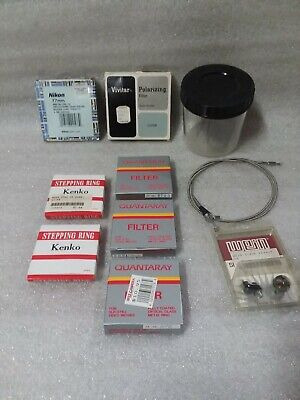 Lot Of 11 Misc. Photo Equipment:  Quantaray Filters, Ken Vvm