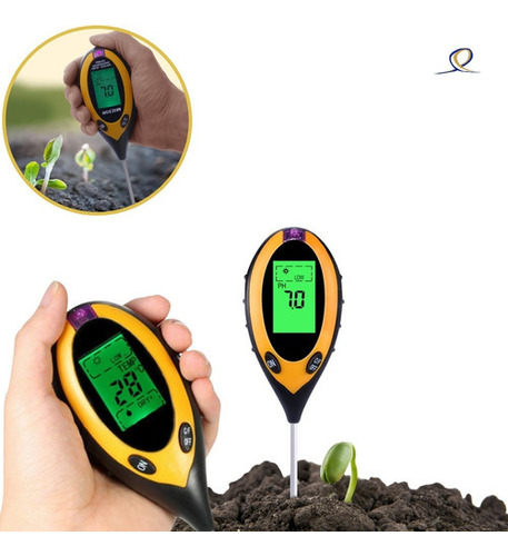 Medidor digital de humedad, luminosidad y pH del suelo 4 en 1