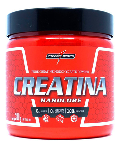 Creatina Integralmedica, 300 g, creatina, 100% pura, dura, sin sabor, en polvo Crea Pure Universal