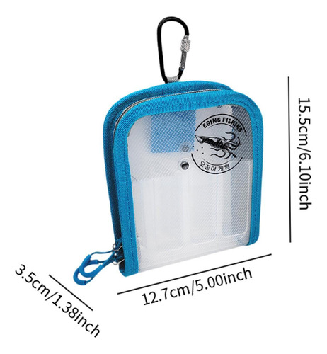 Bag Cebo De Calamares Jig Calamar Ganchos De Señuelo Azul
