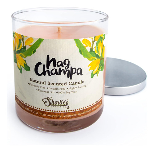 Nag Champa Vela De Soja Natural Perfumada, Aceites Esenciale