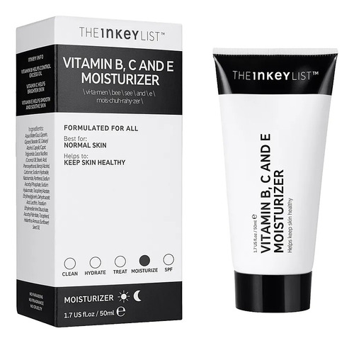 Vitamini B, C And E Moisturizer The Inkey List 50 Ml