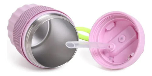 Vaso Térmico Chimola Coffee Cup Acero Con Cordon 420ml Bz42 Rosa Coffe