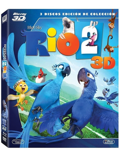 Rio 2 Blu Ray 3d + Blu Ray + Dvd Película Nuevo 