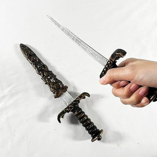 Daga De Plástico, Espada De Juguete, No Afilada, Falsa, 2 Un