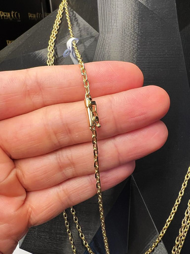 Corrente Cordão Cadeado 15 Gramas 2,5mm 70cm Ouro 18k Maciça