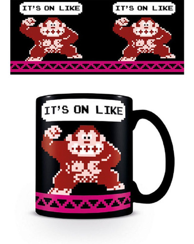 Taza De Cerámica Donkey Kong Its On Like 11 Oz Mug Retro