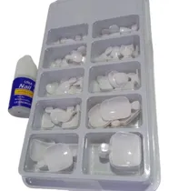 Comprar Uñas Postizas Para Pies X 100 Unidades  + Pegamento