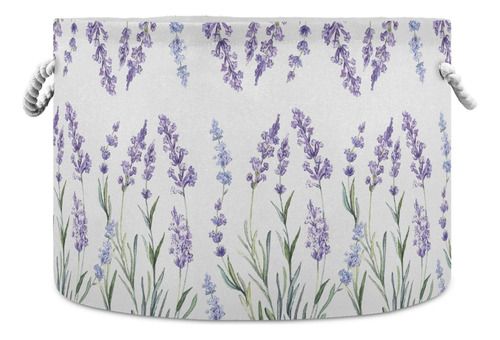 Visesunny Cesta De Almacenamiento De Color Morado Lavanda Co