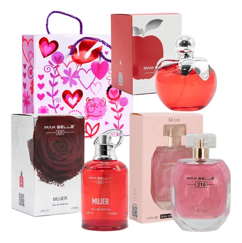 Pack 3 Perfumes Alternativos Para Mujer Eau De Parfum Regalo