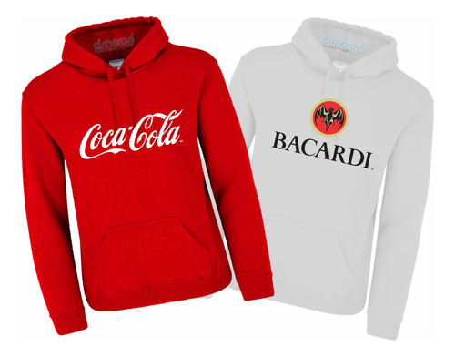 Duo Sudaderas Unisex Coca Cola Y Bacardi Todas Las Tallas