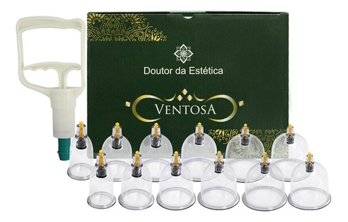 Kit 12 Ventosas Ventosaterapia Chinesa - Doutor Da Estética