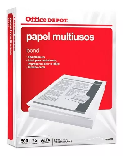 Paquete de hojas tamaño carta Scribe Clase Ecológico 500 hojas