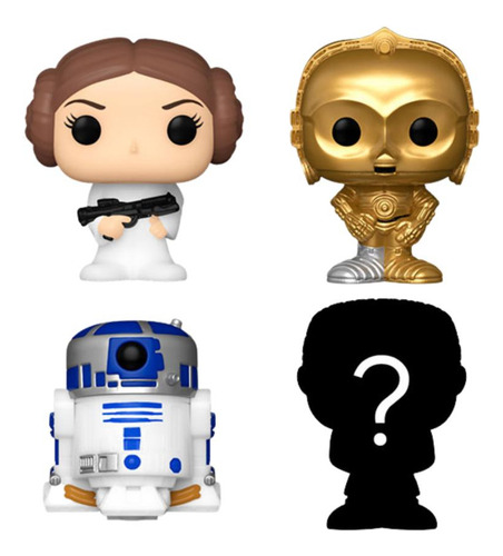 Pack Funko Bitty Pop Princess Leia Star Wars - 1 Mystery Pop