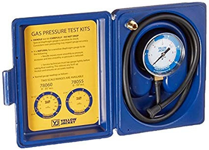 Yellow Jacket 78055 Test Kit Completo, 0-10  W.c