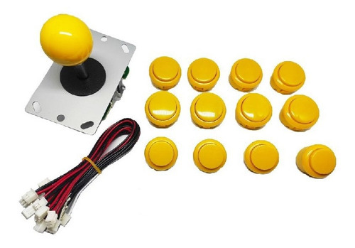 Kit Arcade Tipo Sanwa Pronta + Amarel